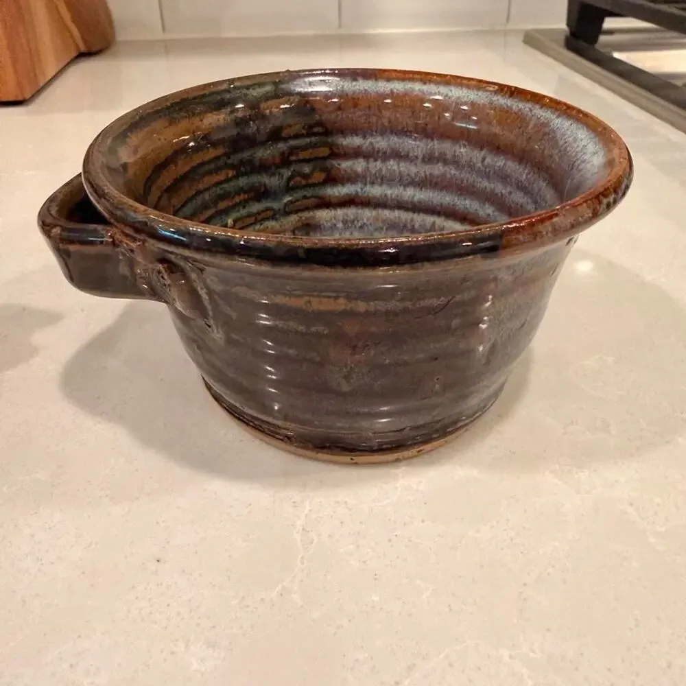 Vintage Hand Thrown Pottery Bowl